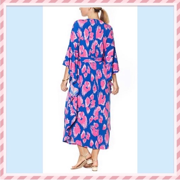 Iman belted batwing caftan dress. Size M. - Picture 2 of 6